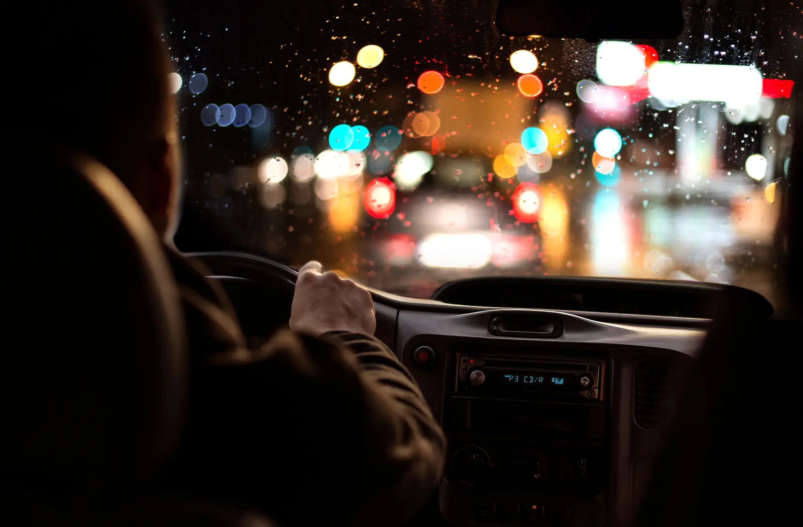 Blurred night driving vision due to abnormal pupil response