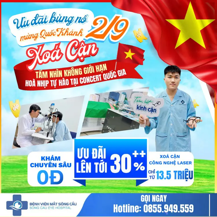 Ưu Đãi Xóa Cận Lớn Nhất Năm – Bệnh Viện Mắt Sông Cầu Bắc Ninh Tri Ân Quốc Khánh 2/9