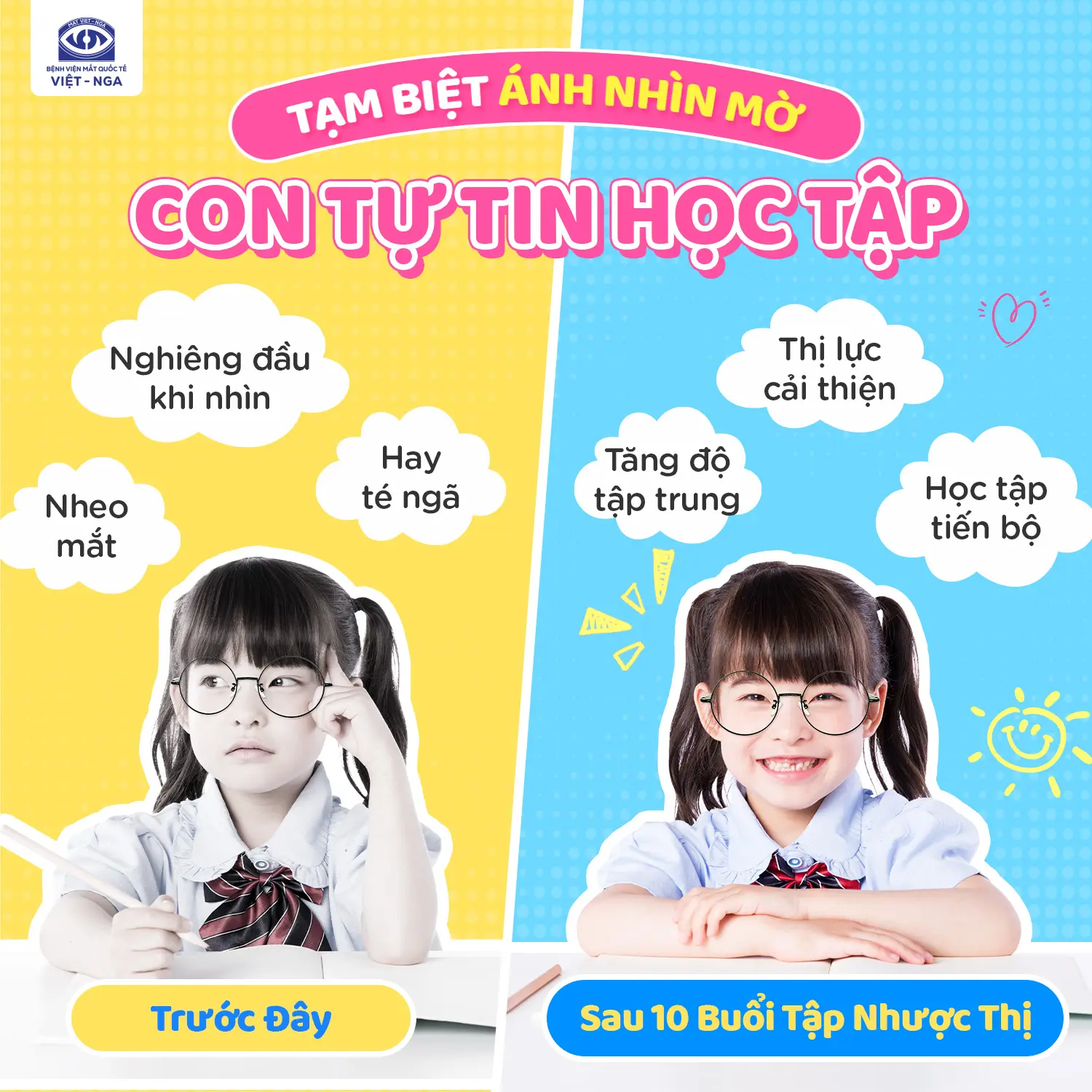 Đừng Để Nhược Thị Cản Bước Con Học Tập