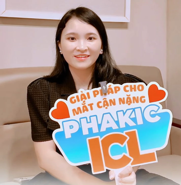 Từng cận gần 10 độ mỗi mắt, chị Quỳnh Trang giờ đã quyết định phẫu thuật Phakic ICL tại Hai Yen Eye Care