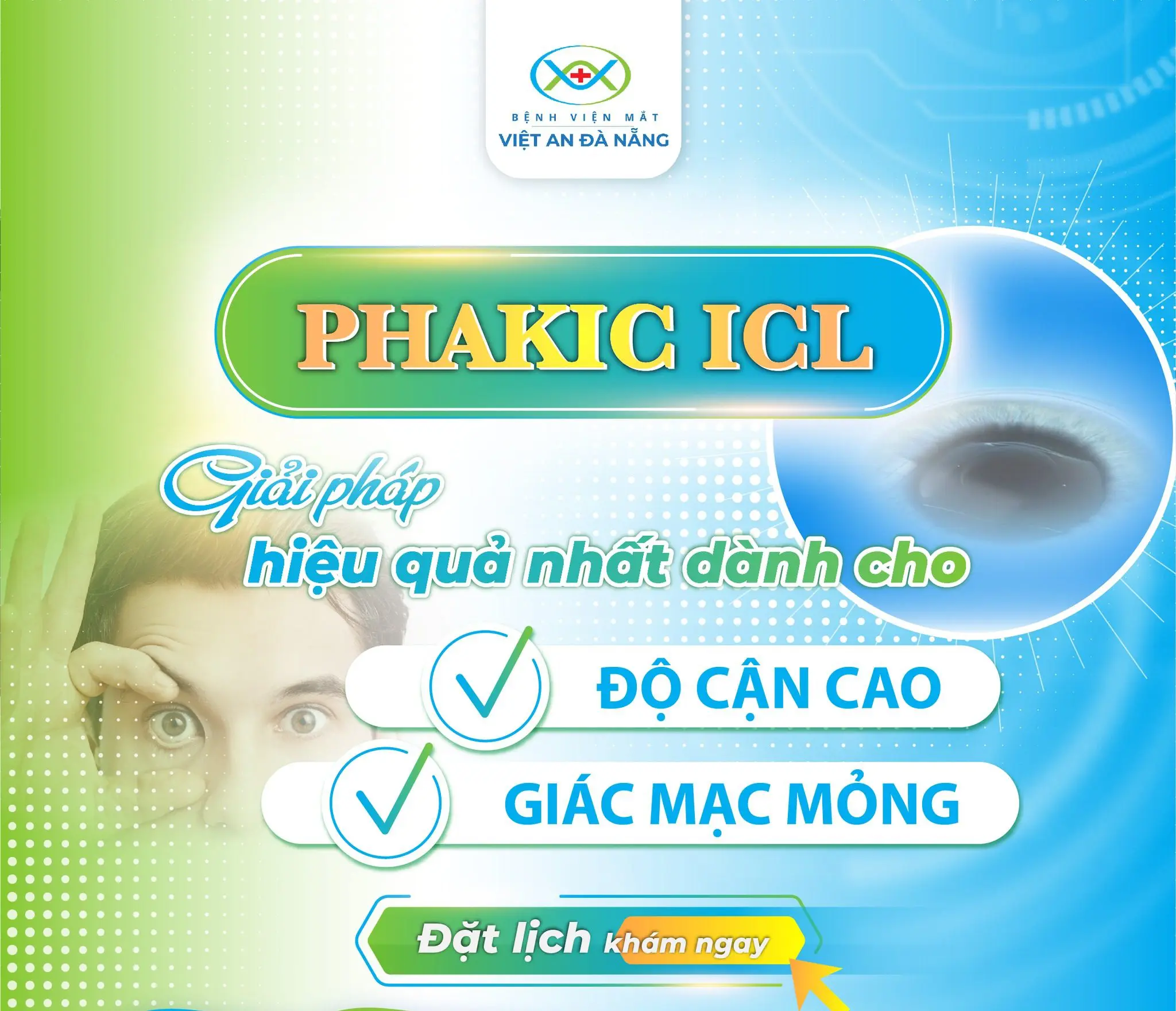 Ưu điểm của Phakic ICL. Ảnh: Bệnh viện Mắt Việt An Đà Nẵng