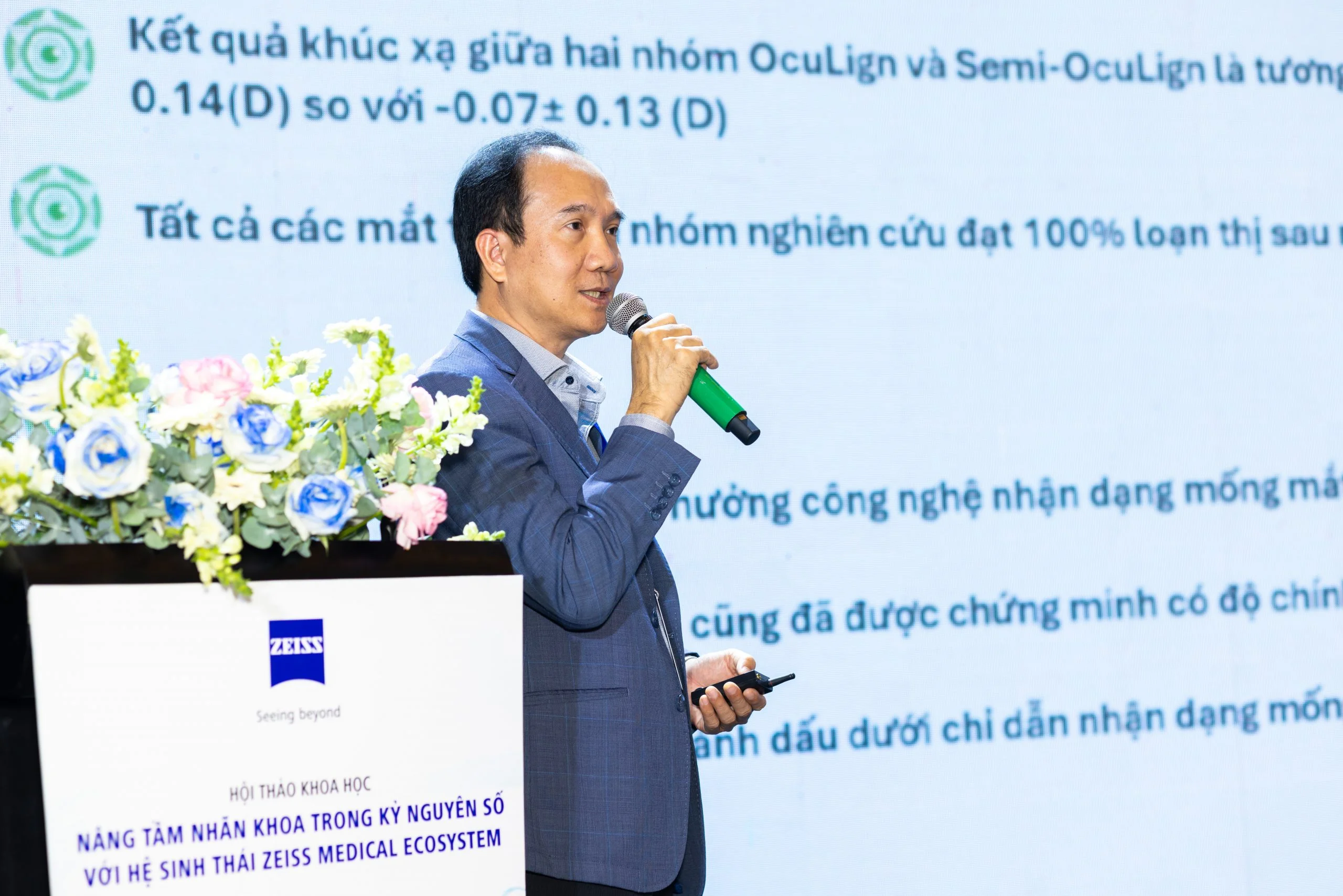 ThS. BS. Lê Nguyễn Huy Cường chia sẻ tại hội nghị.