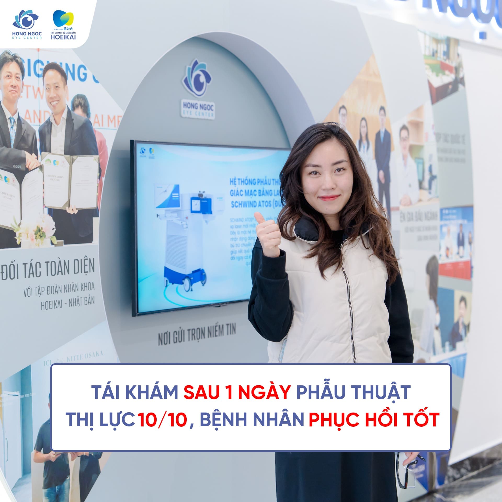 Trải nghiệm mổ cận Phakic ICL của chị H tại Bệnh viện Đa khoa Hồng Ngọc