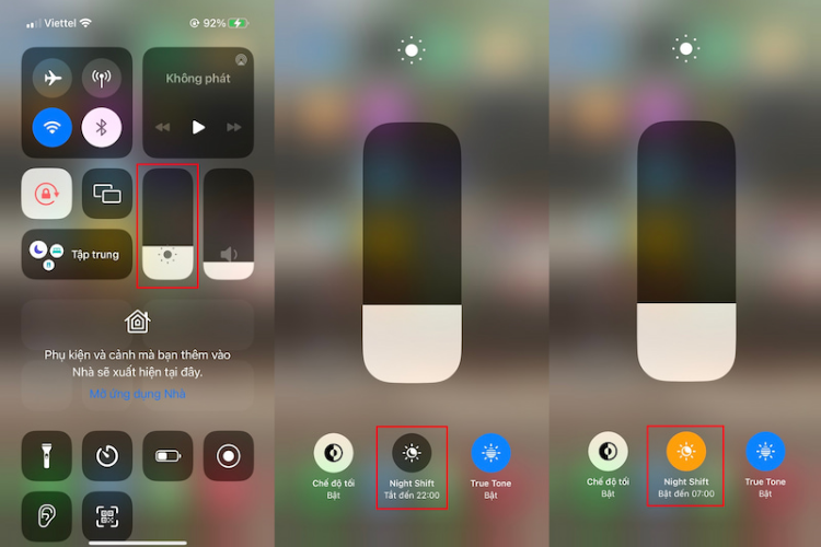 Chế độ Night Shift bảo vệ mắt trên Iphone
