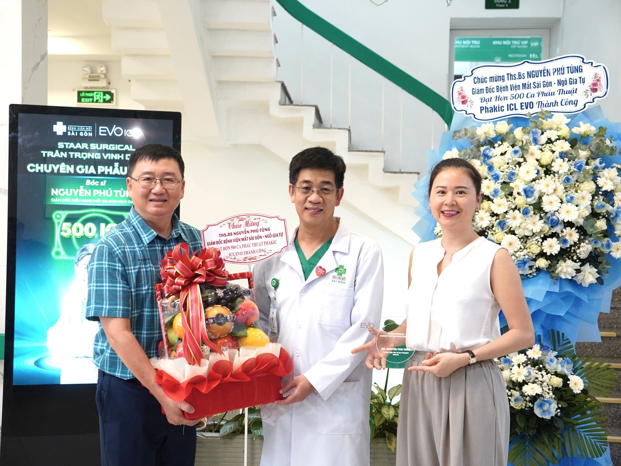 VINH DANH THẠC SĨ - BÁC SĨ NGUYỄN PHÚ TÙNG ĐẠT CỘT MỐC 500+ CA PHẪU THUẬT PHAKIC ICL EVO THÀNH CÔNG