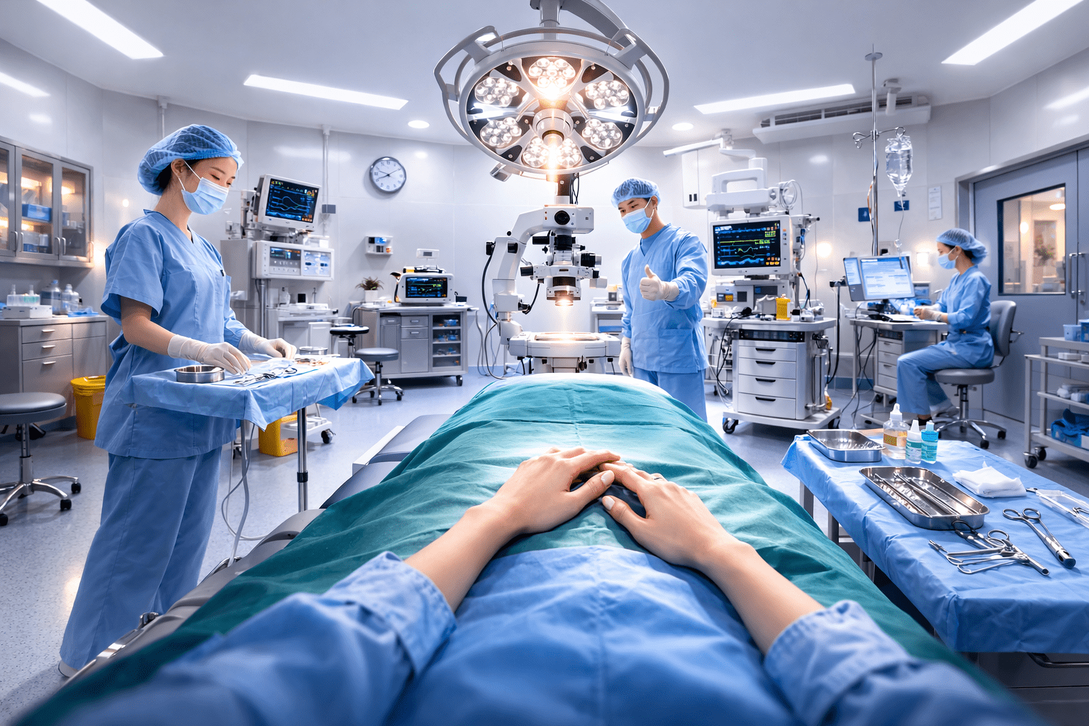 Bí quyết giữ bình tĩnh khi mổ mắt cận