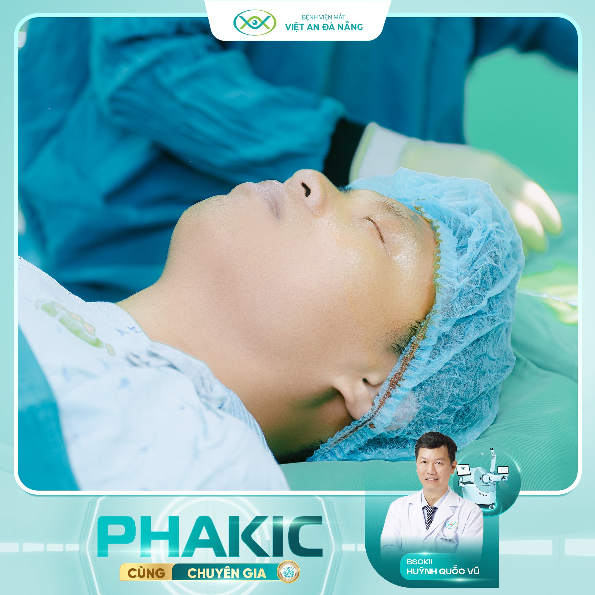 Trong phẫu thuật Phakic ICL, thao tác đặt thấu kính nội nhãn đòi hỏi sự tỉ mỉ, chính xác và kinh nghiệm thực hành lâu năm.