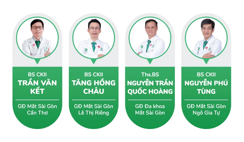 Các bác sĩ chuyên khoa giàu kinh nghiêm với Phakic ICL tại Bệnh viện Mắt Sài Gòn